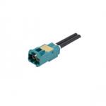 Mini fakra connector plug 1X2,spring pin for crimping RG174, RG316